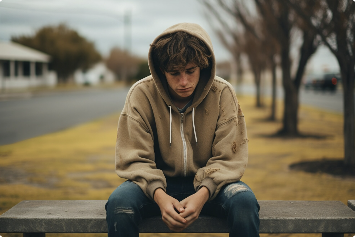 sad-teen-boy-sitting-on-bench